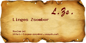 Linges Zsombor névjegykártya